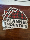 Flannel Mountain "Flannel Peaks" 2.5" Sticker
