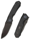 REMETTE Rhino Button Lock EDC Knife Black